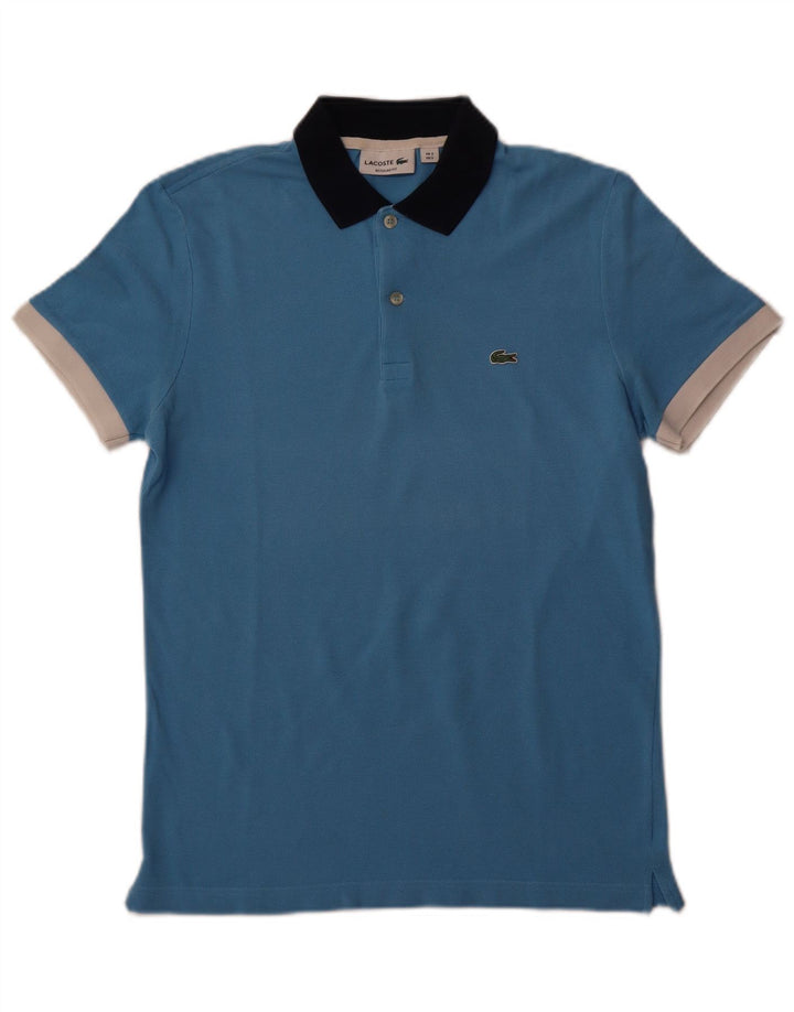 LACOSTE Polo Regular Fit Homme Taille 3 Petit Bleu Coton