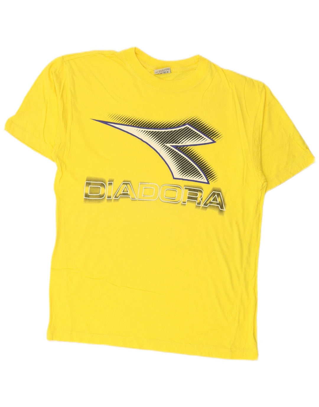 DIADORA T-Shirt Graphique Homme Jaune Moyen Coton