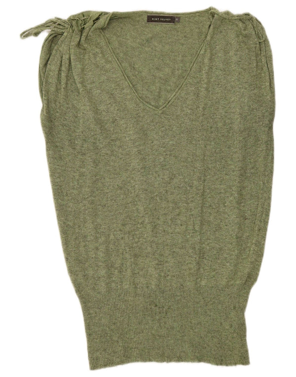 MINT VELVET Débardeur long surdimensionné pour femme UK 10 Petit Vert