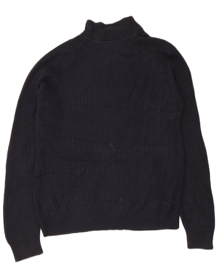 Calvin Klein Cardigan entièrement zippé pour homme en coton bleu marine moyen