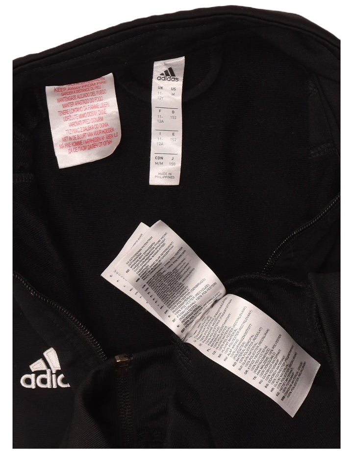 Veste de survêtement Adidas Garçon 11-12 ans Noir Polyester