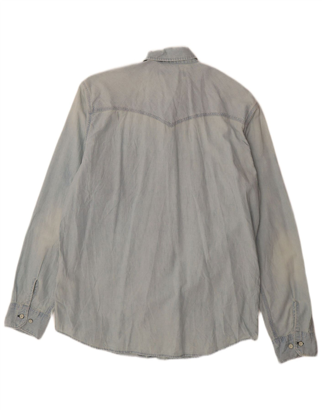 Levi's Chemise en Jean Coupe Standard Homme Bleu Large Coton