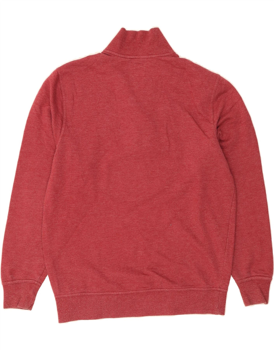 DOCKERS Mens Zip Neck Sweatshirt Jumper Medium Red Cotton Vintage Dockers and Second-Hand Dockers from Messina Hembry 