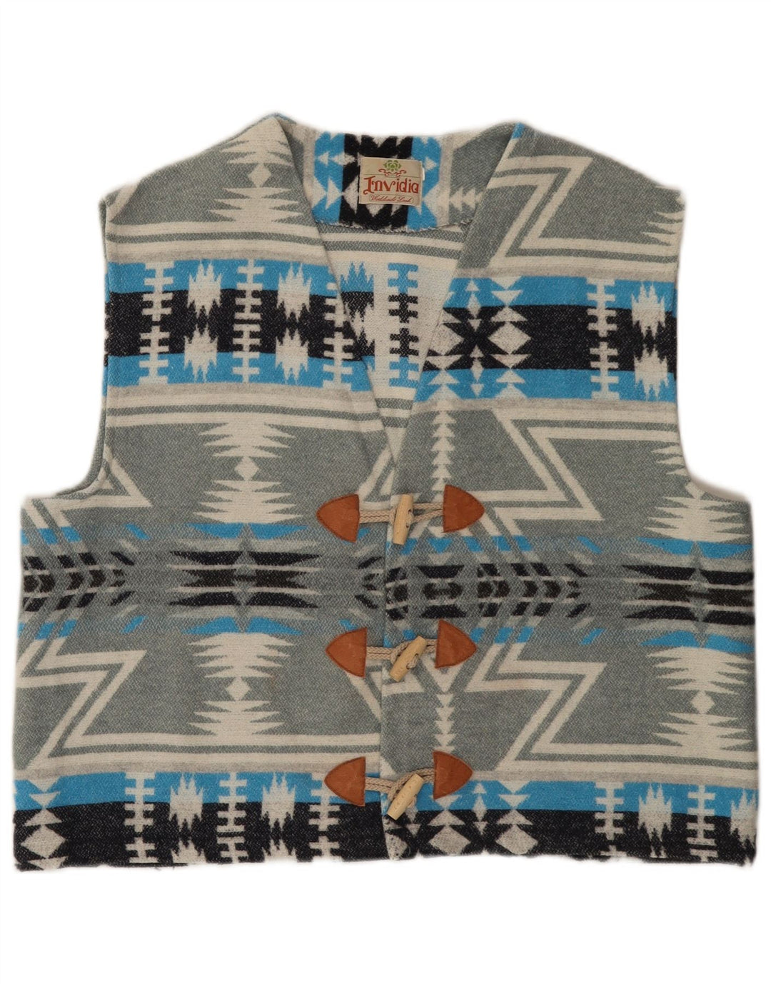 gilet homme vintage XL Gris Fair Isle