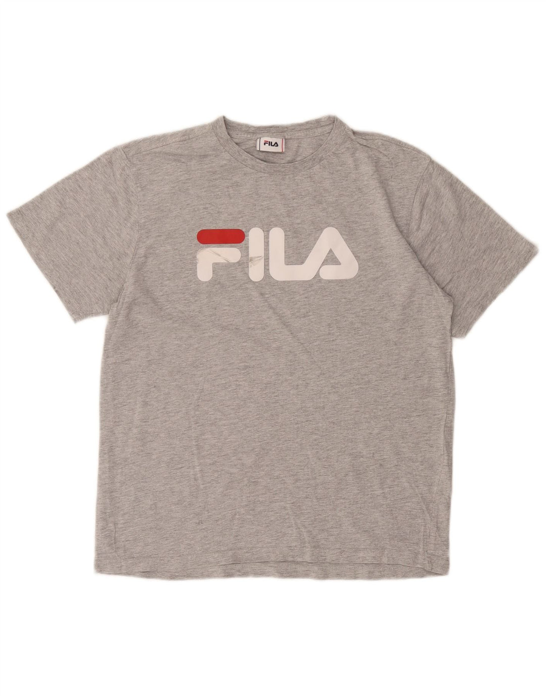 Fila T-Shirt Graphique Homme Gris Moyen Coton