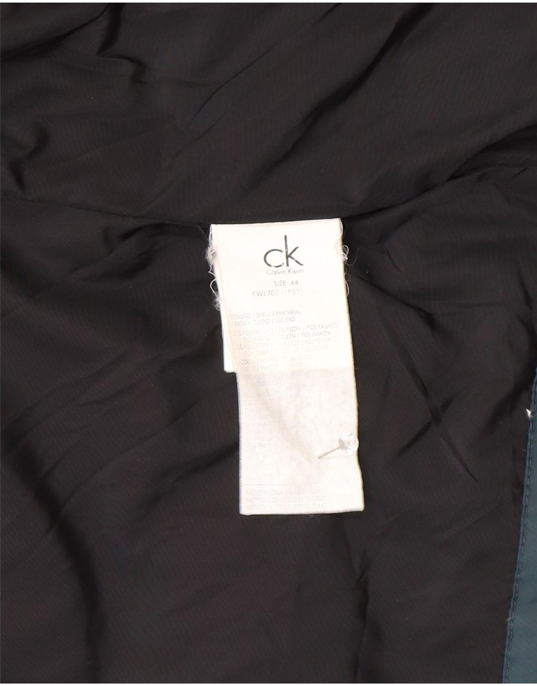 Calvin Klein Veste matelassée IT 44 en polyamide vert moyen |