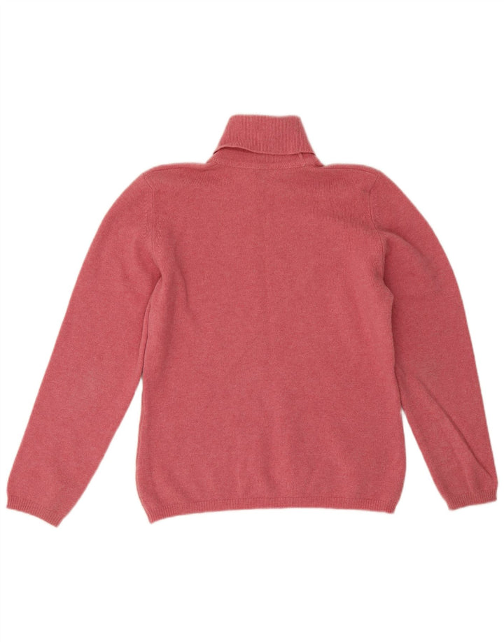 Lyle & Scott Pull col roulé pour femme UK 14 Rose moyen