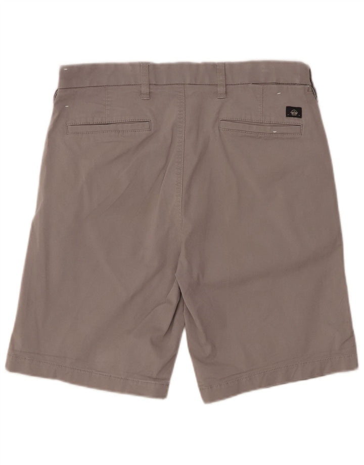 DOCKERS Short Chino Homme W32 Gris Moyen Coton