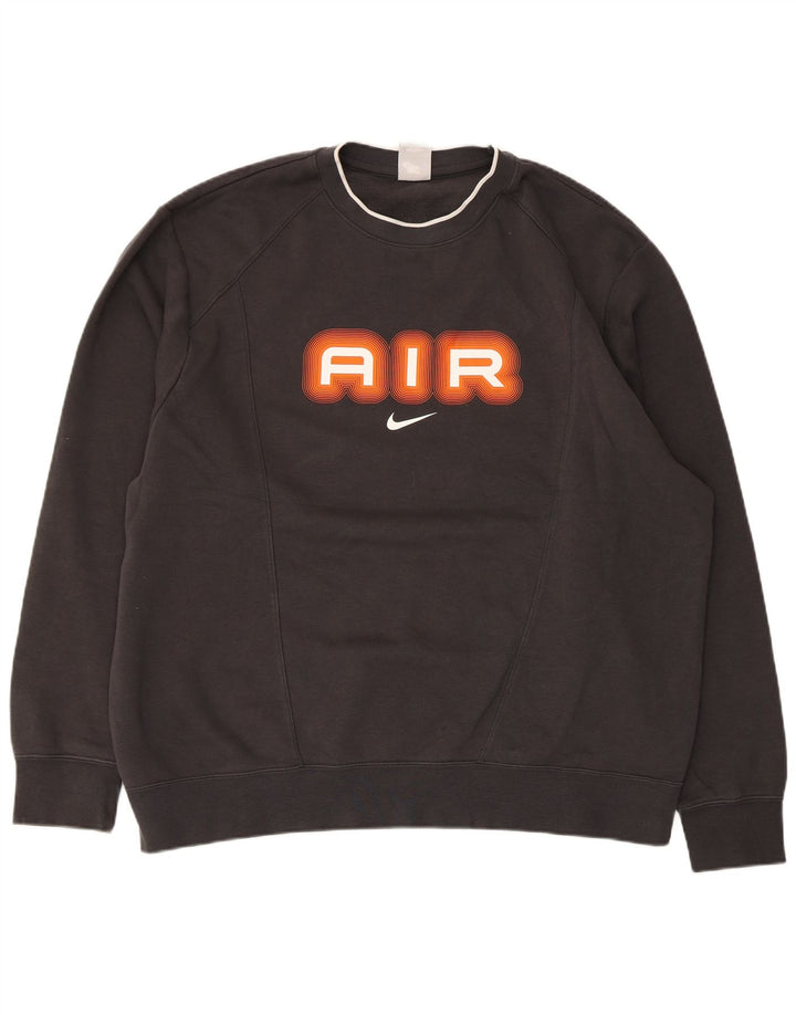 Nike Sweat-shirt graphique pour homme XL en coton noir