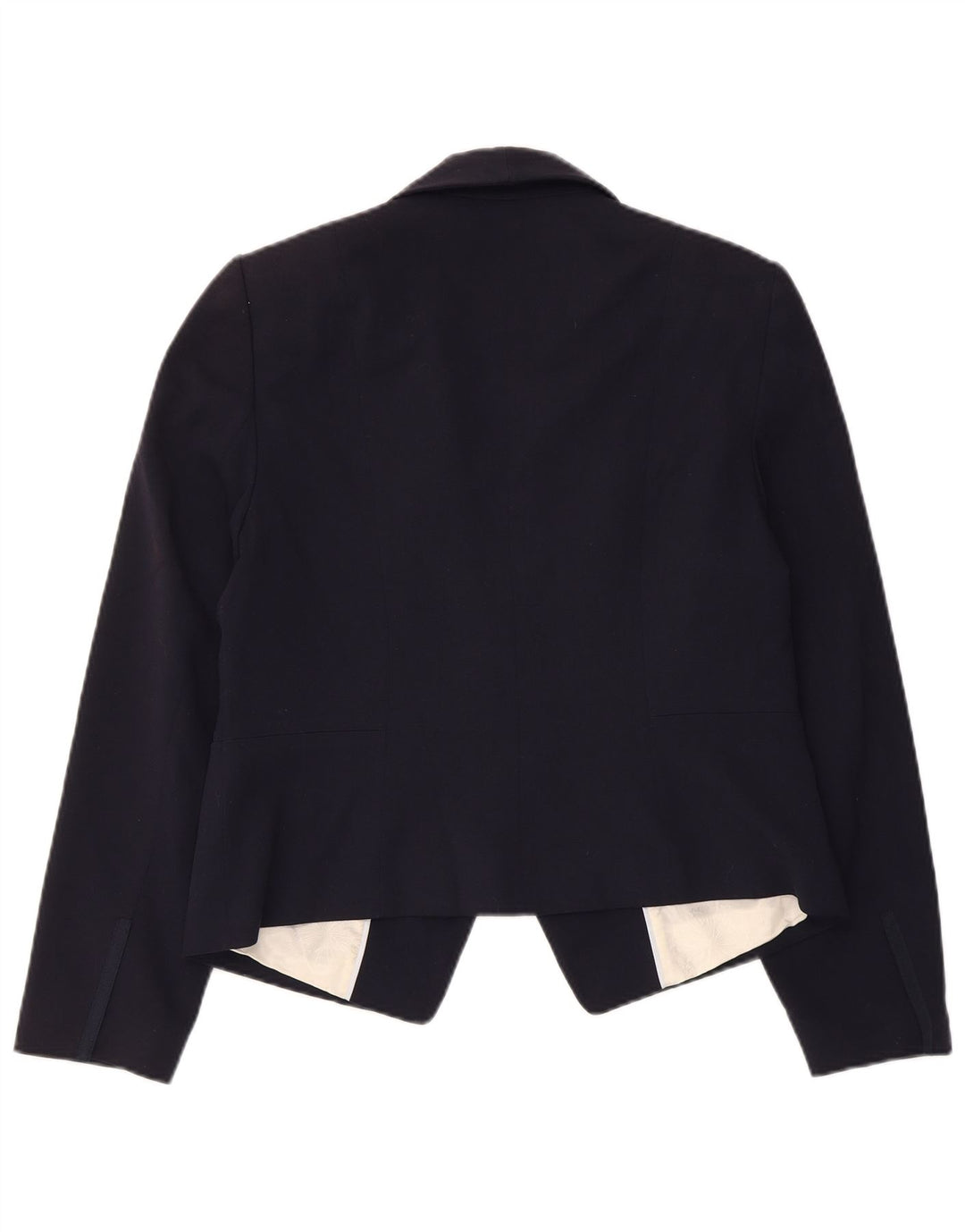 Marks & Spencer Veste Blazer Femme UK 12 Medium Bleu Marine Polyester