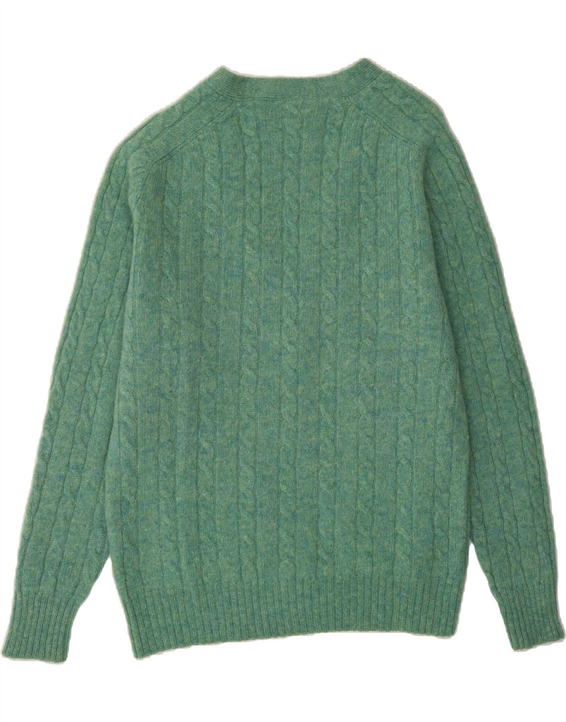 CACHAREL Mens Cardigan Sweater Large Green Wool Vintage Cacharel and Second-Hand Cacharel from Messina Hembry 