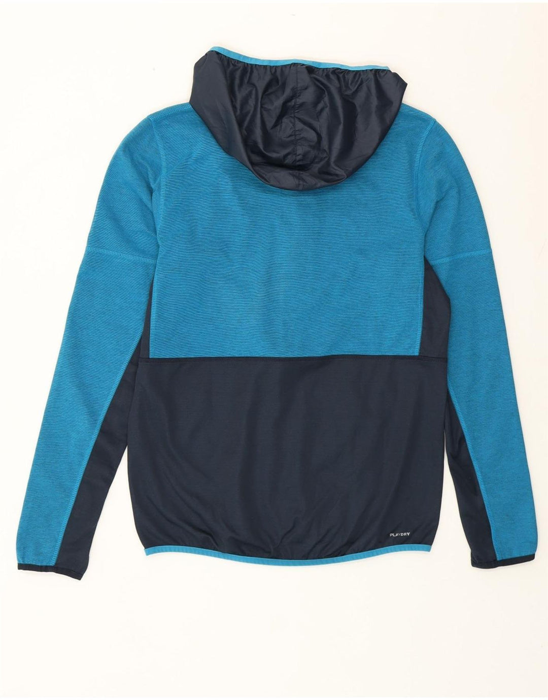 Reebok Pull à Capuche 1/4 Zip Homme Bleu Moyen Polyester