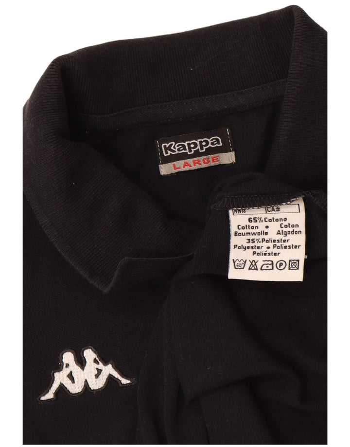 Kappa Polo Homme Grand Noir Coton