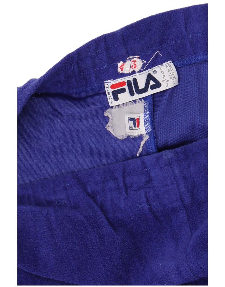 FILA Pantalon de Survêtement Polaire Homme IT 48 Bleu Moyen