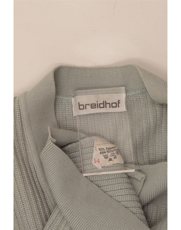 BREIDHOF Mens Cardigan Sweater IT 54 XL Grey Polyester Vintage Breidhof and Second-Hand Breidhof from Messina Hembry 