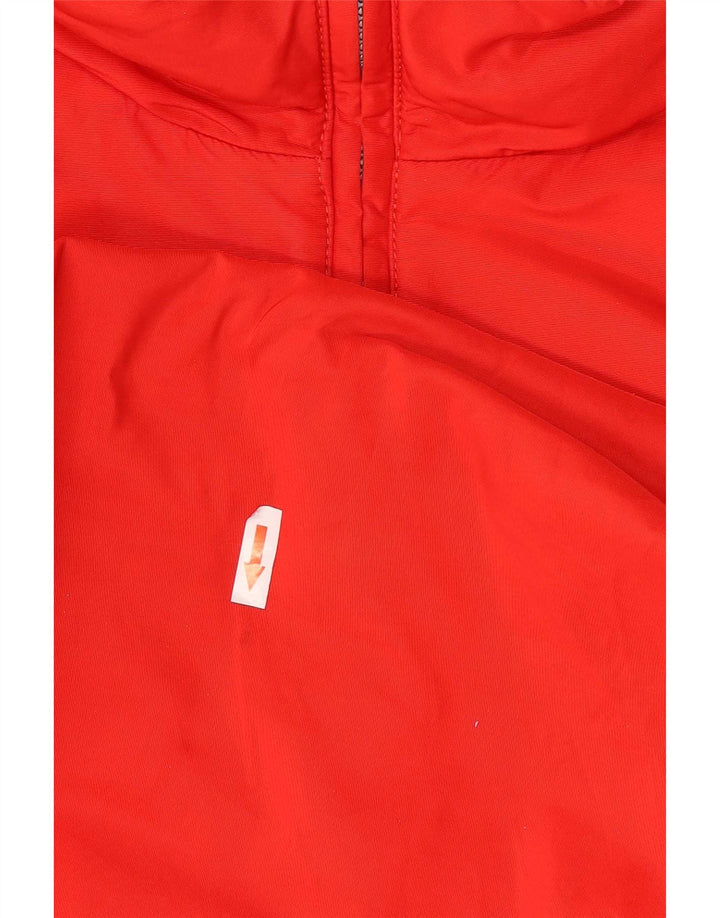 vintage Mens Utility Hooded Anorak Jacket UK 40 Grand Polyamide Rouge