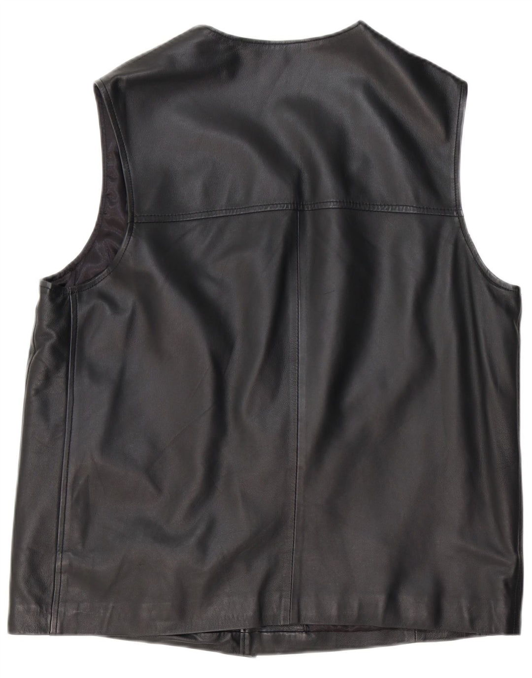 gilet en cuir homme vintage grand cuir noir