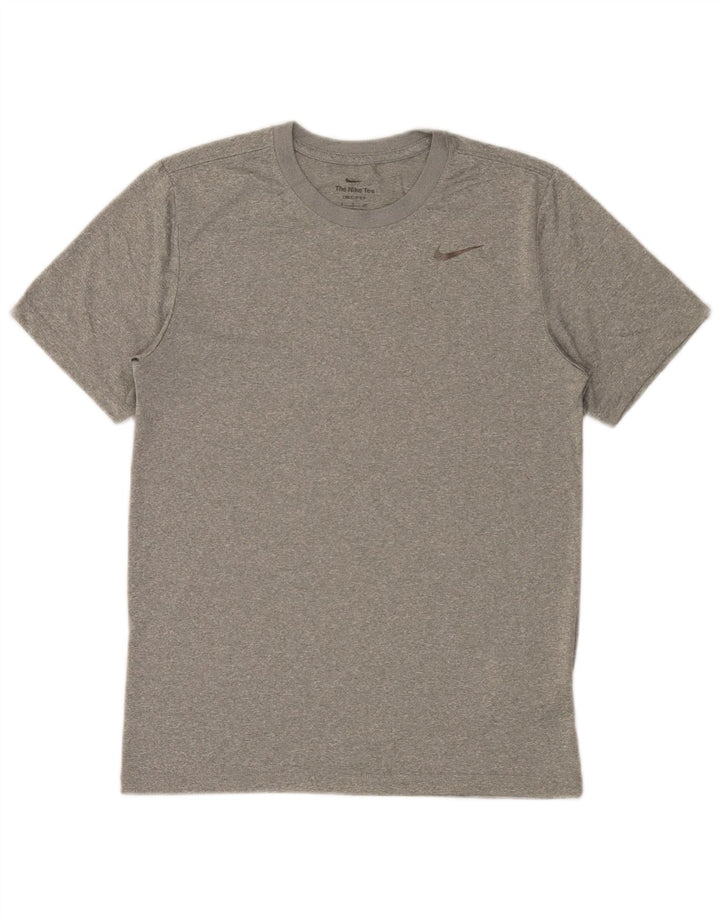 Nike Hommes Dri Fit T-Shirt Haut Petit Gris Moucheté Polyester