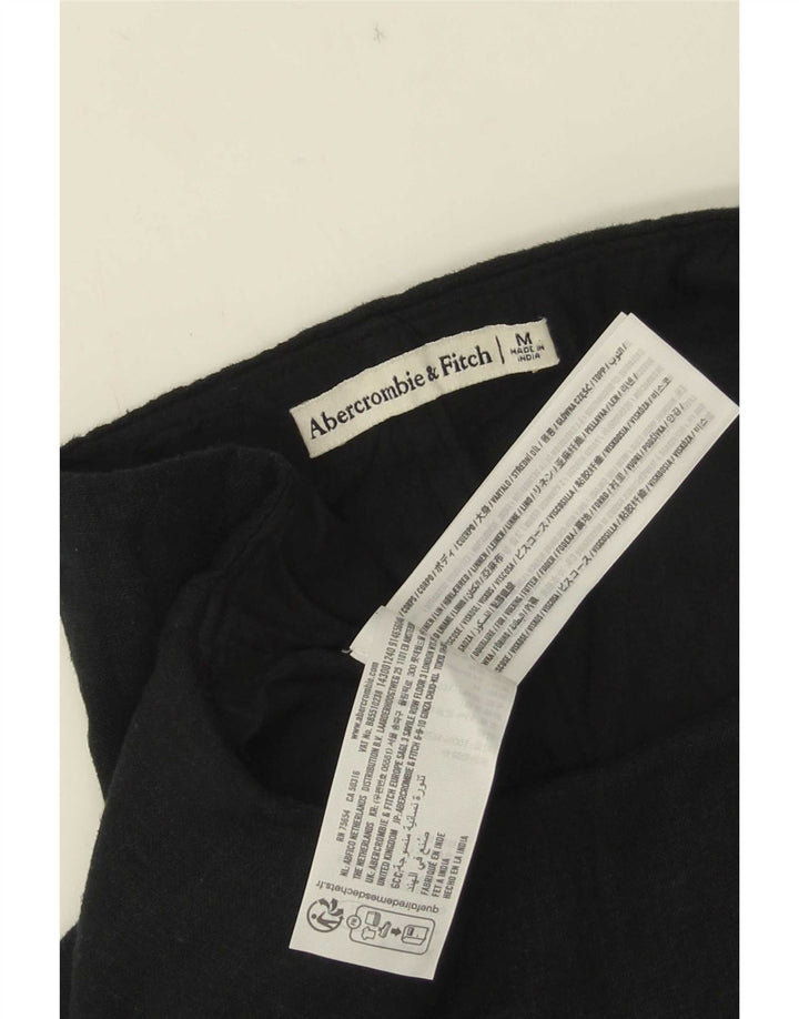 Abercrombie & Fitch Jupe-short pour femme UK 12 Lin noir moyen