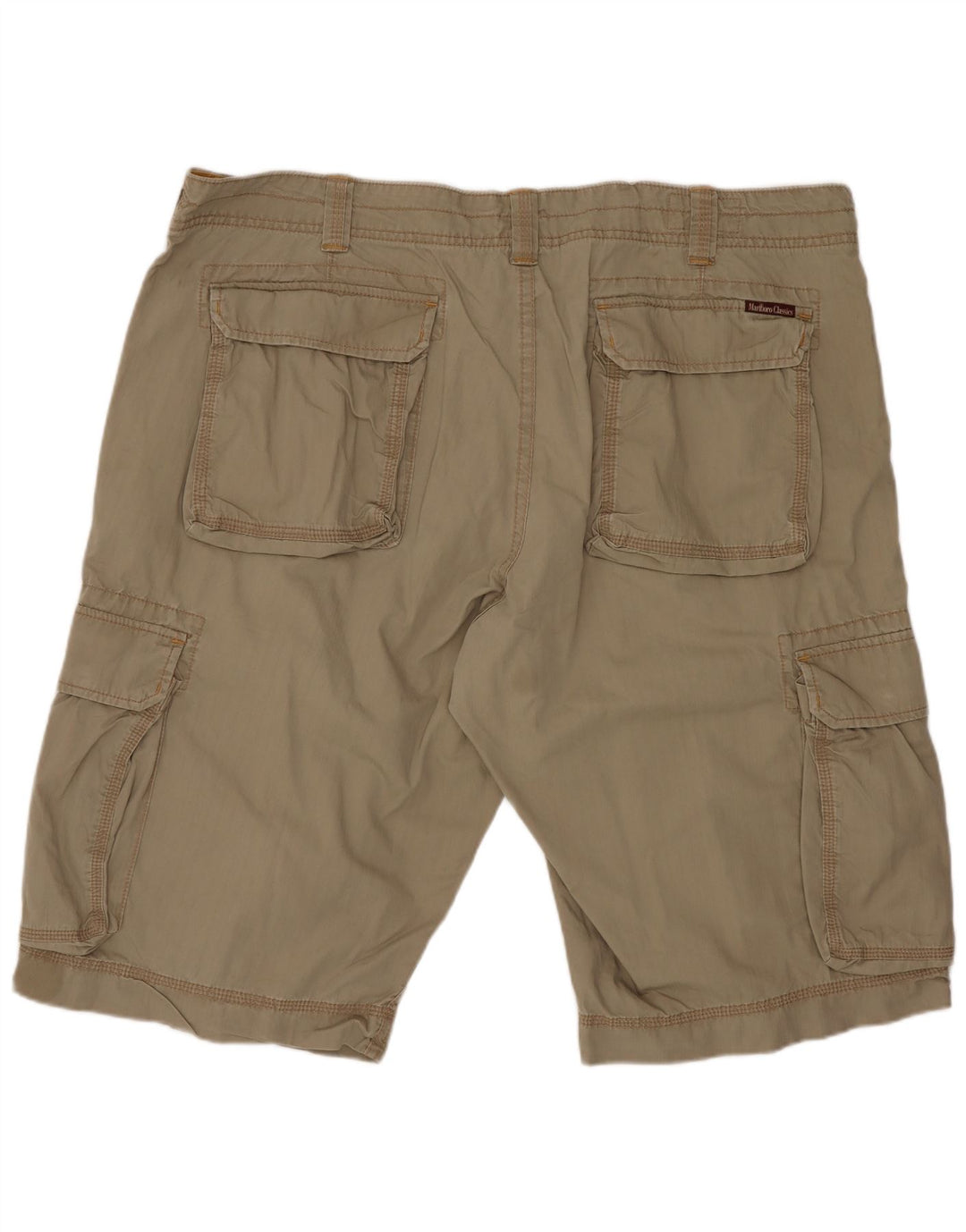 Marlboro Classics Short cargo coupe régulière pour homme W40 XL en coton kaki