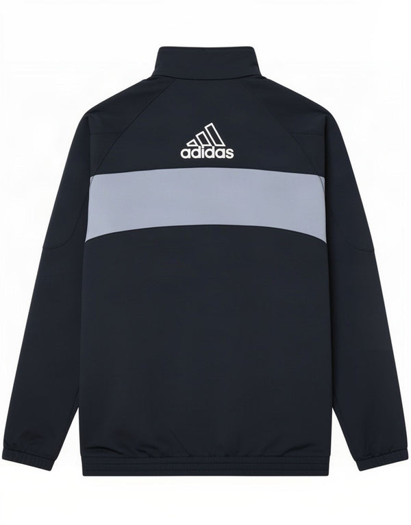 Adidas Veste de survêtement graphique pour homme UK 48/50 XL Bleu marine Colourblock