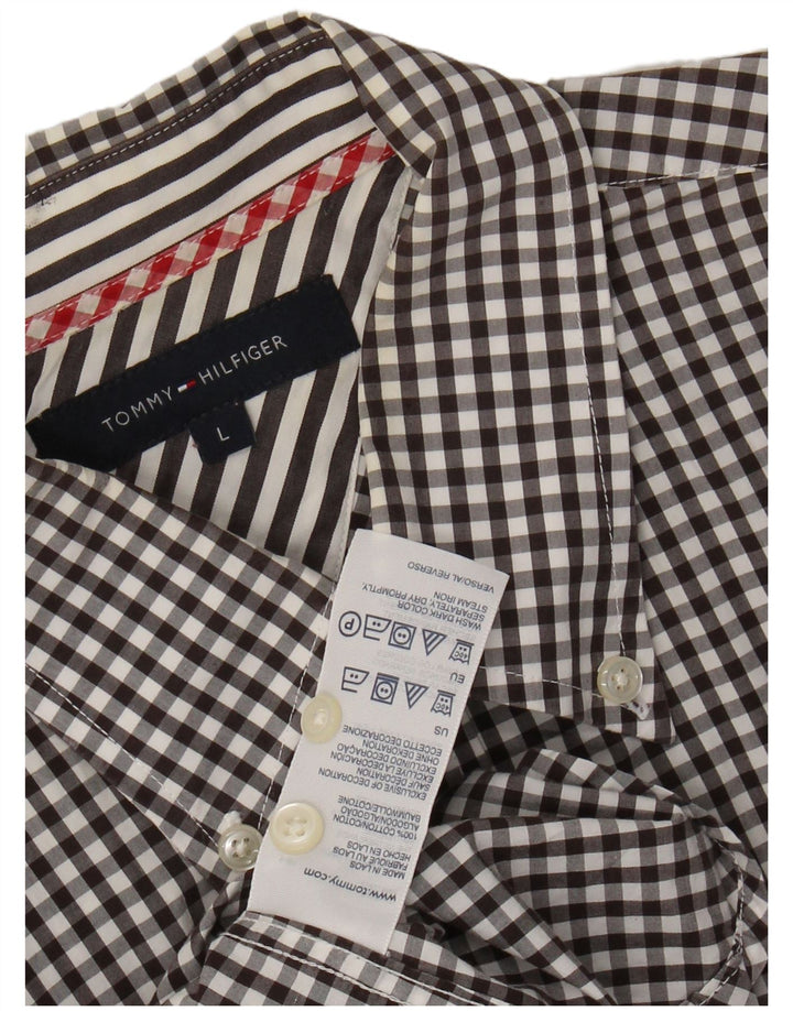 Tommy Hilfiger Chemise Homme Grand Noir Vichy Coton