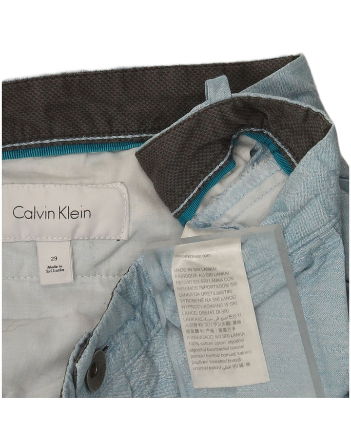 Calvin Klein Short Chino Homme W29 Petit Bleu Coton