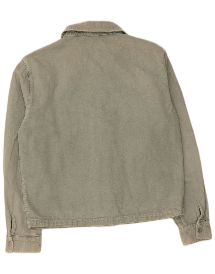 Chemise En Jean Zara Homme Vert Moyen Coton