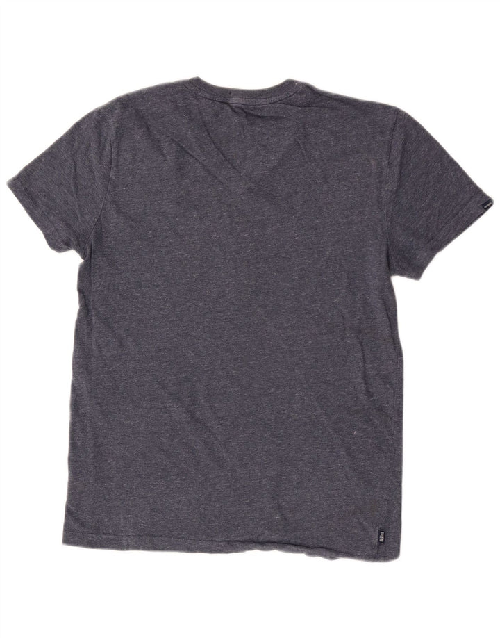 Superdry T-Shirt Homme Bleu Marine Moyen Coton