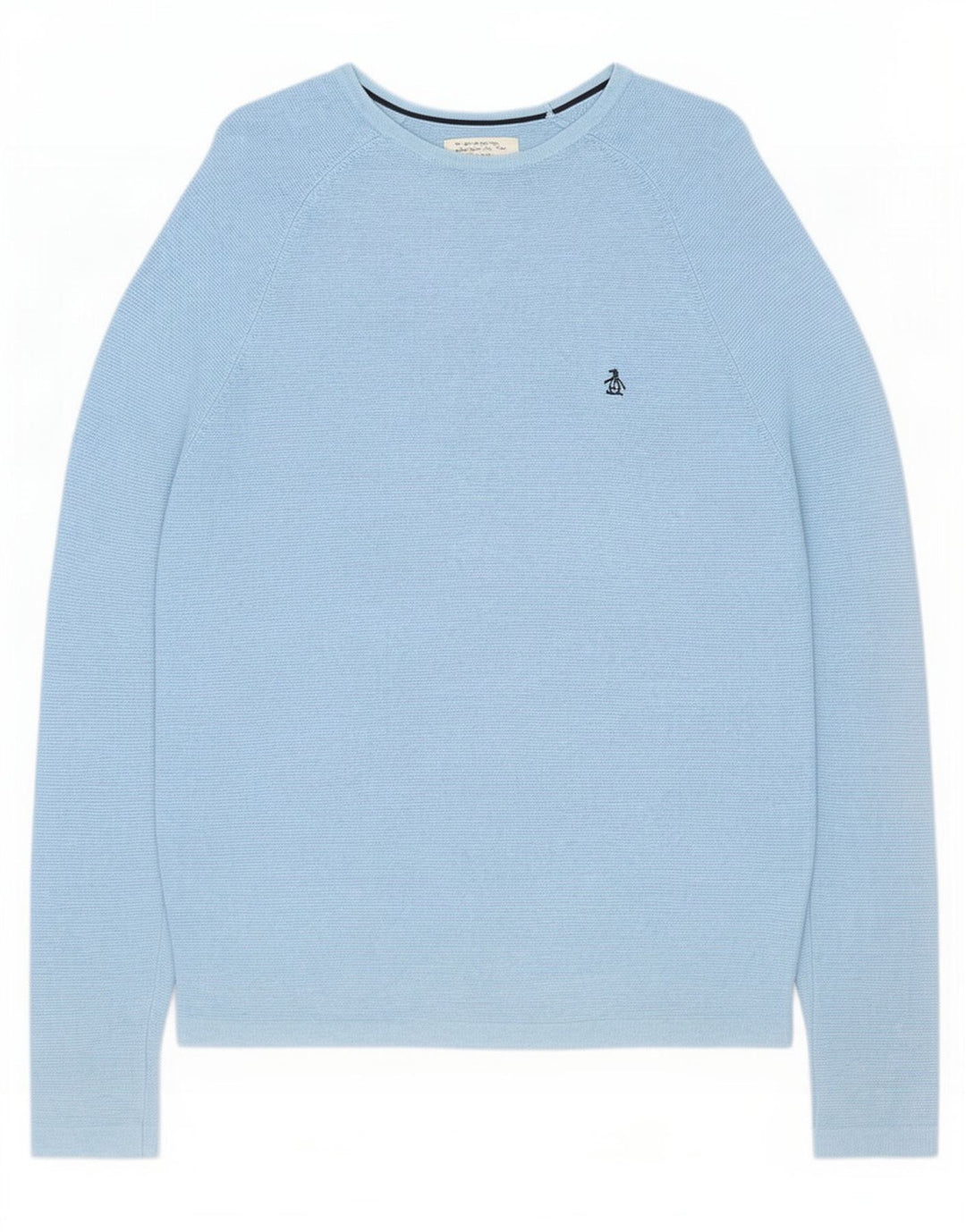 Penguin Pull Col Bateau Homme Bleu Moyen Coton