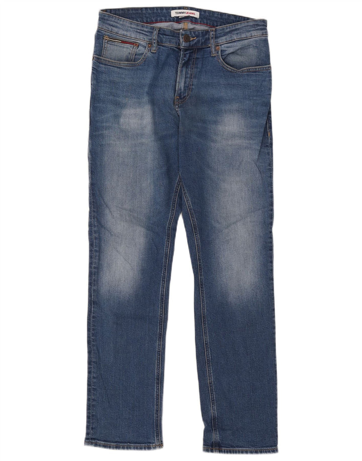 Tommy Hilfiger Jean Slim Homme W30 L30 Bleu Coton
