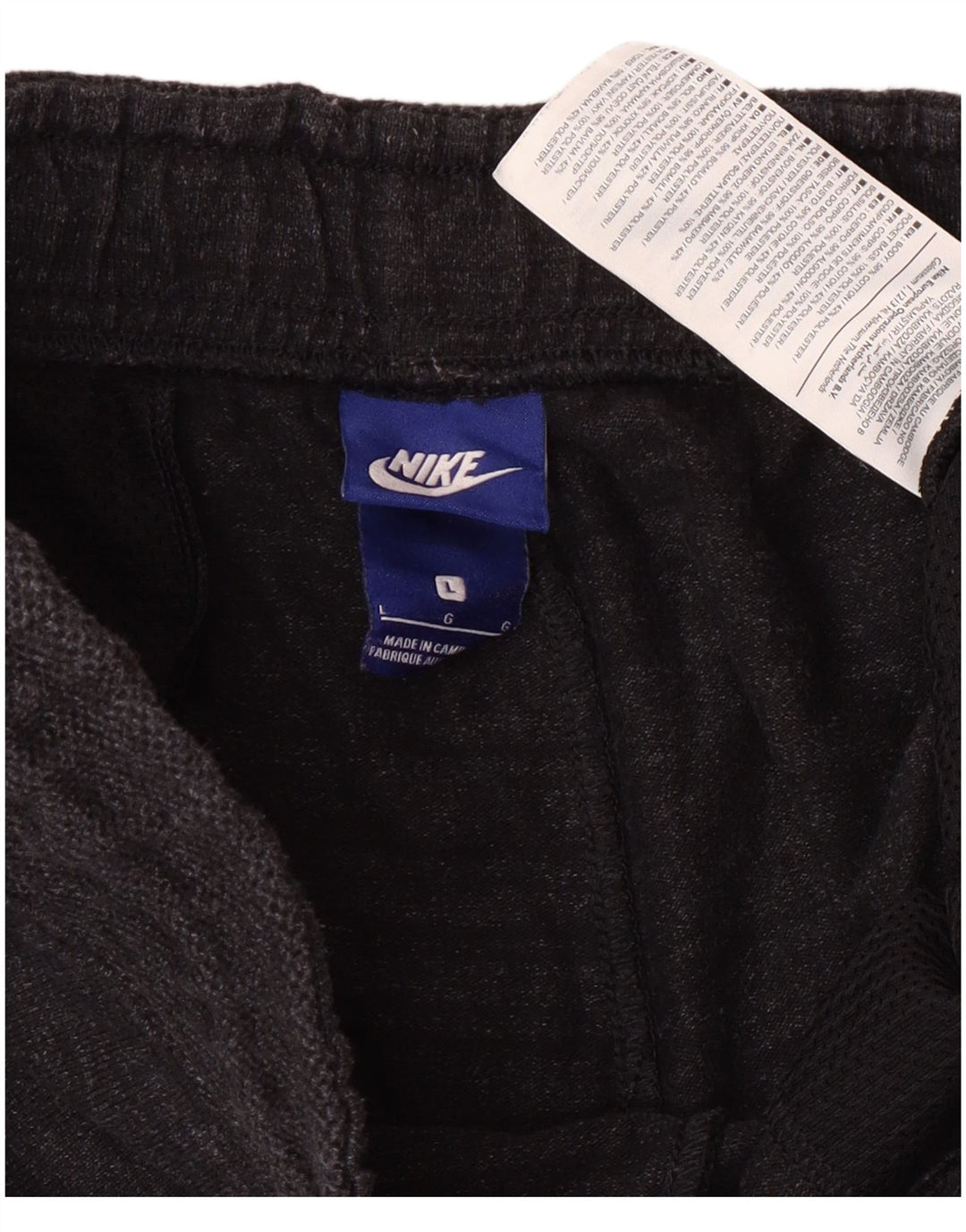 Nike Short de sport pour homme en coton gris Taille L