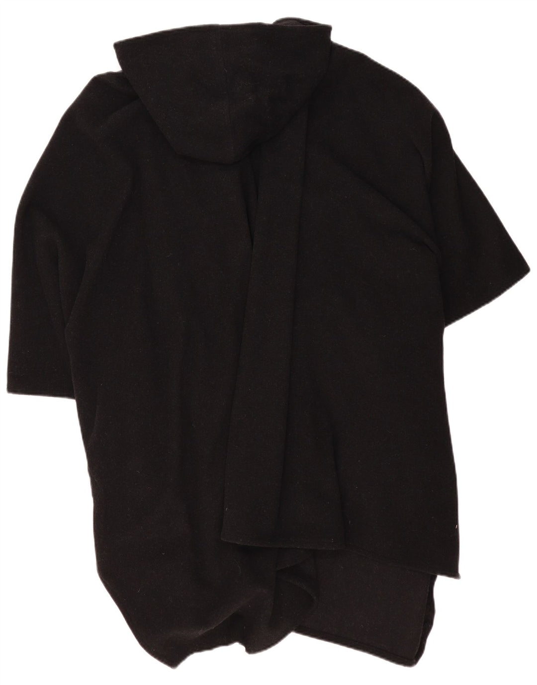 VINTAGE Manteau Poncho à Capuche Femme Taille Unique Noir