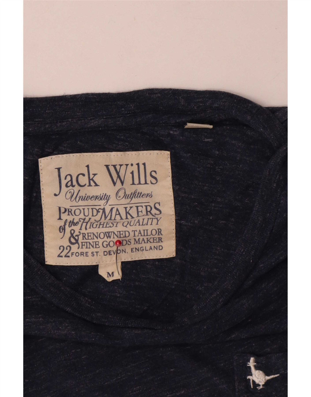 Jack Wills T-Shirt Homme Bleu Marine Moyen Moucheté Coton