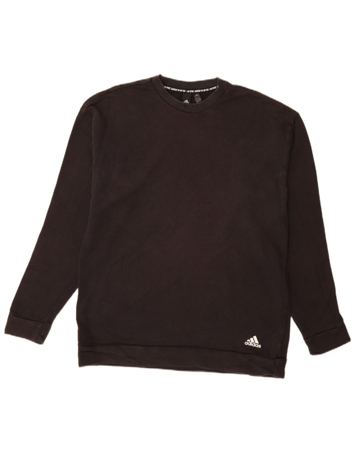 ADIDAS Sweat-shirt pour hommes Grand coton noir