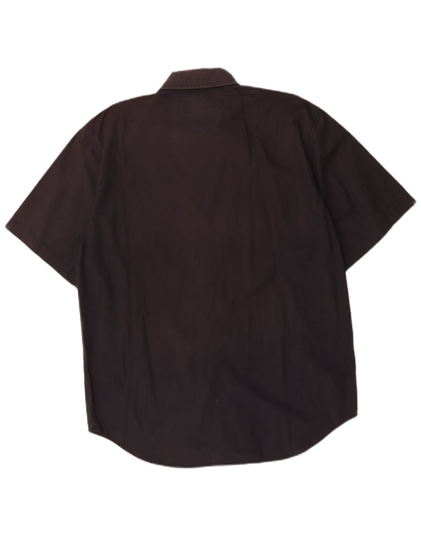 Wrangler Chemise à manches courtes pour homme XL en coton marron