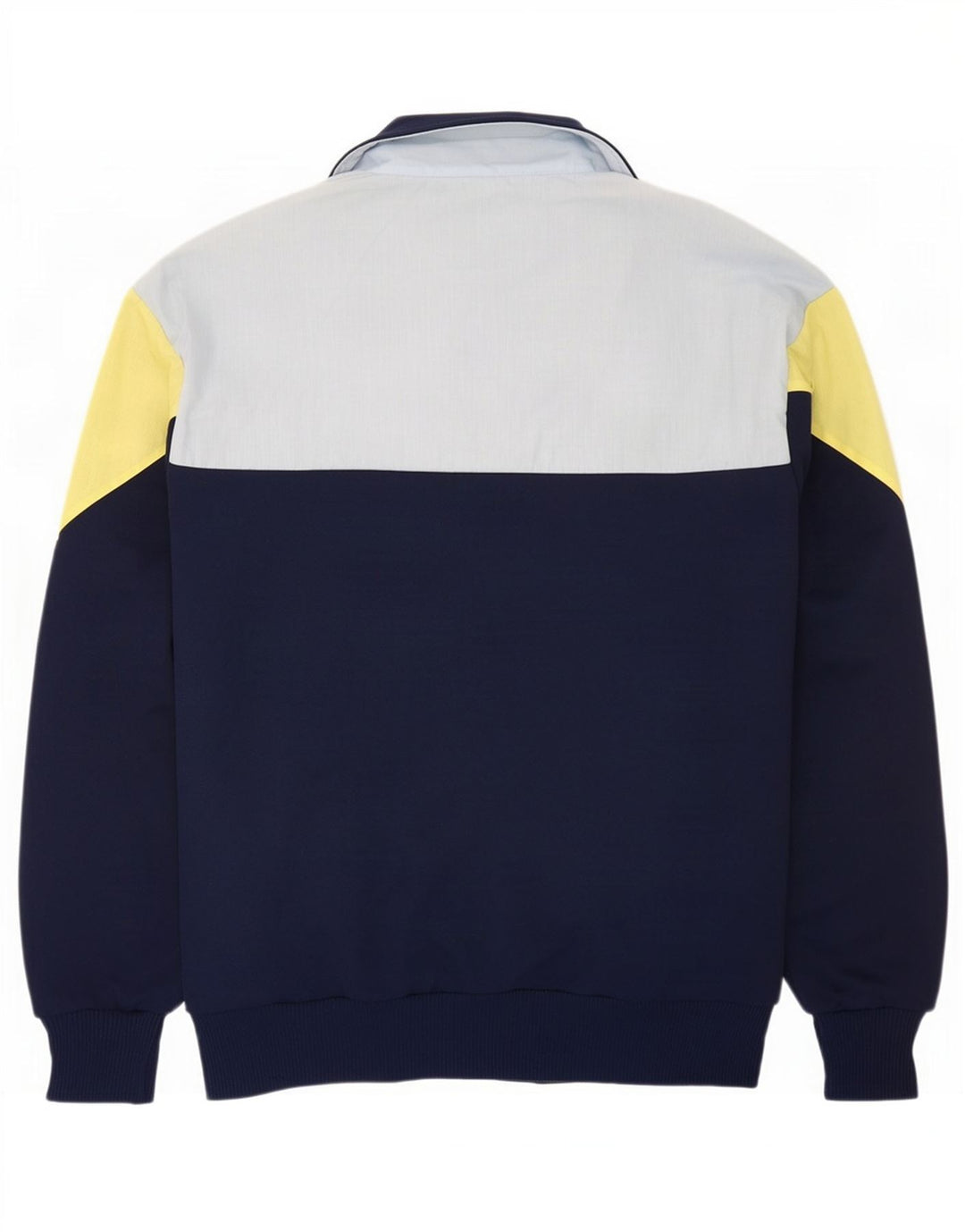 vintage Mens Survêtement Top Veste IT 54 XL Bleu Marine Colourblock