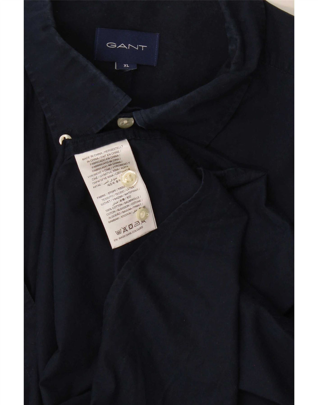 Gant Chemise Regular XL Bleu Marine Coton Homme