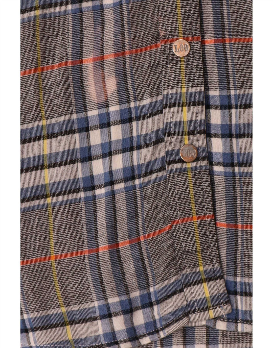 Lee Chemise en flanelle pour femme UK 46 Large Viscose à carreaux gris
