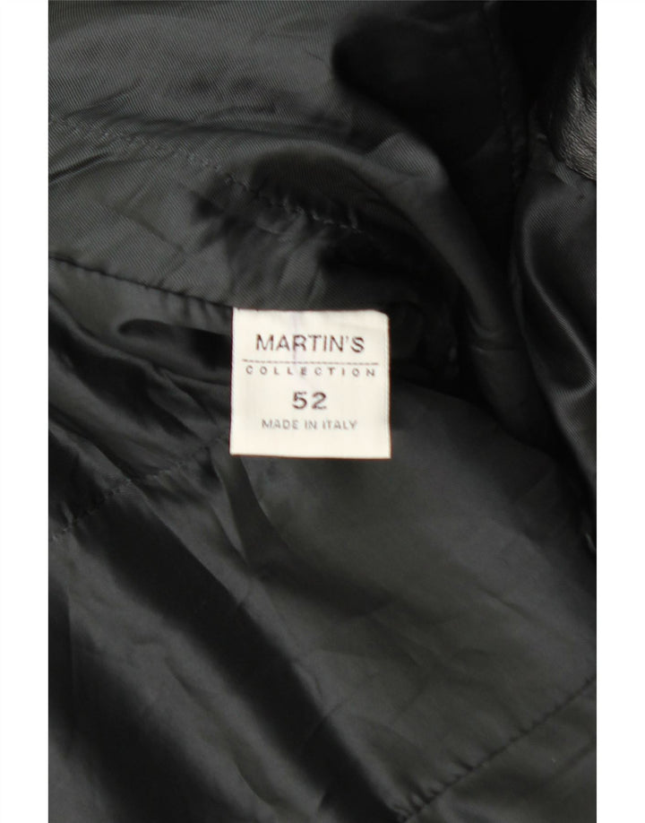 MARTIN'S Manteau en Cuir Homme IT 52 XL Cuir Noir