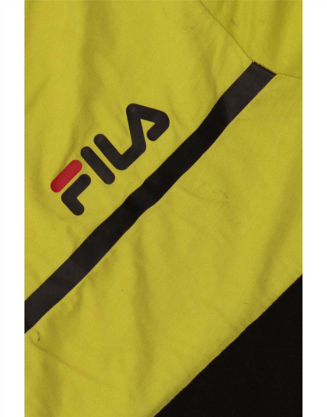 FILA T-shirt graphique pour homme XL en coton color block Noir