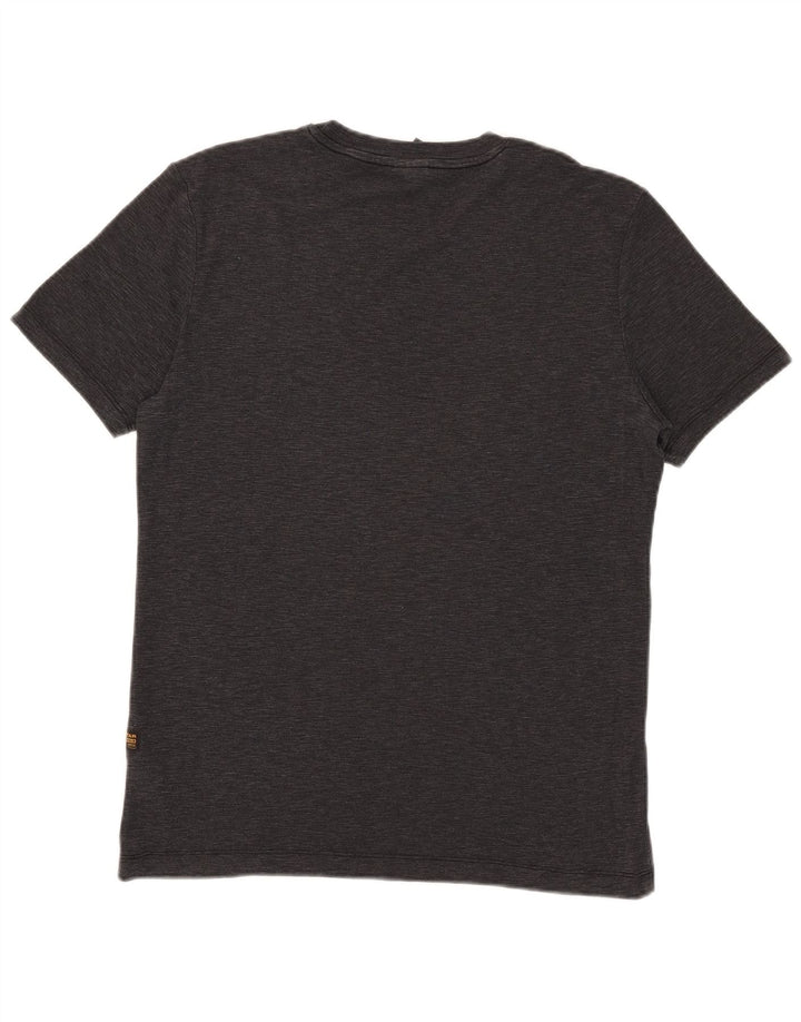 G-Star T-Shirt Graphique Homme Noir Moyen Coton Chiné