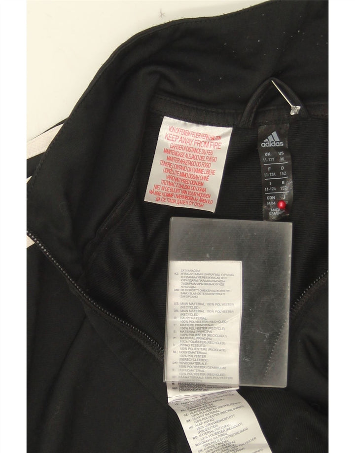 Veste de survêtement Adidas Garçon 11-12 ans Noir Polyester