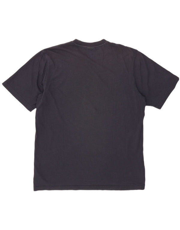 ADIDAS T-shirt graphique pour hommes, grand, en coton bleu marine