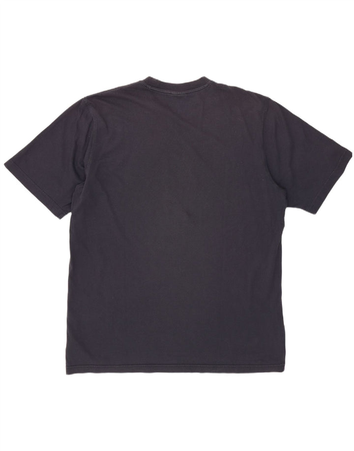 ADIDAS T-shirt graphique pour hommes, grand, en coton bleu marine