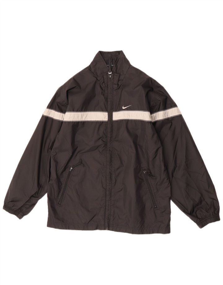 Nike Veste de Pluie Garçon 14-15 Ans Large Noir Colorblock Polyester