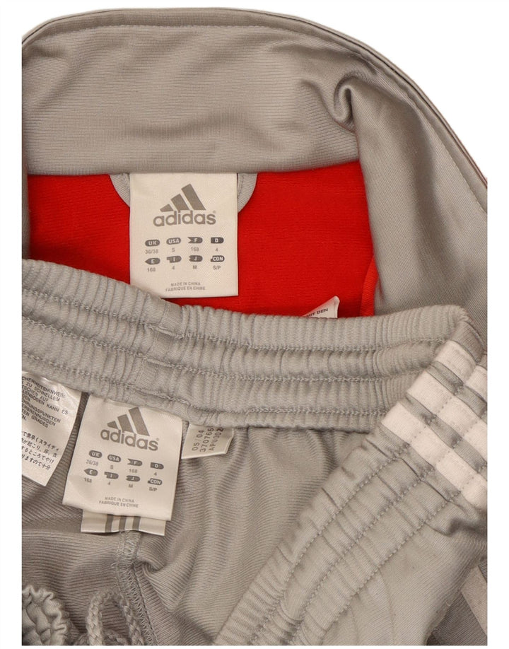 Adidas Survêtement complet pour homme UK 36/38 Petit Gris Colorblock Polyester