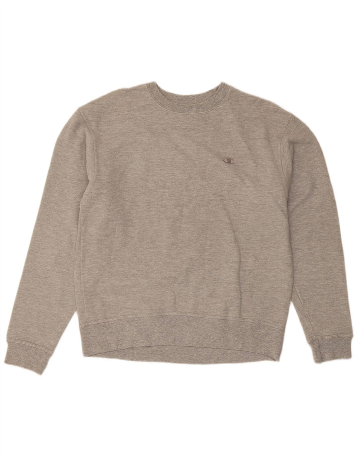 Champion Sweat-Shirt Regular Fit Homme Gris Moyen Coton