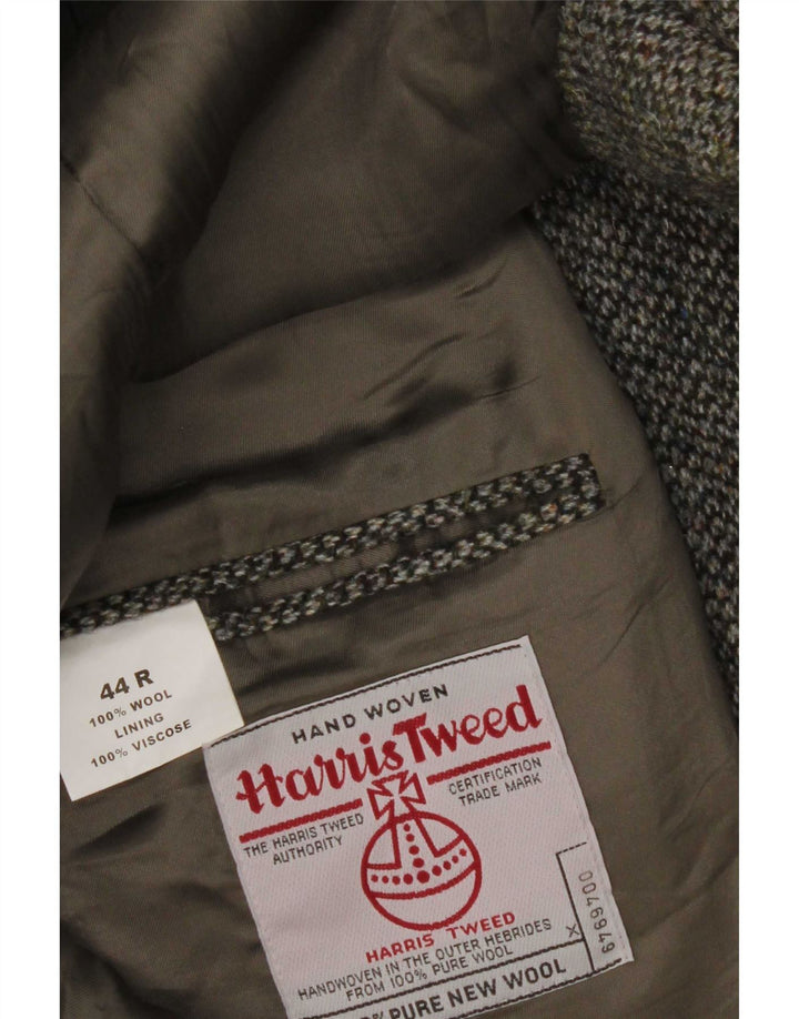 Harris Tweed Veste Blazer Homme UK 44 2XL Gris Laine Vierge