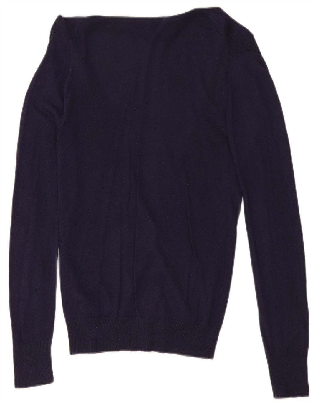 Massimo Dutti Cardigan pour femme en soie bleu marine moyen UK 12